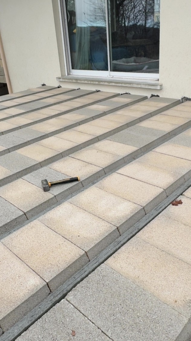 Terrasse carrelée antidérapante